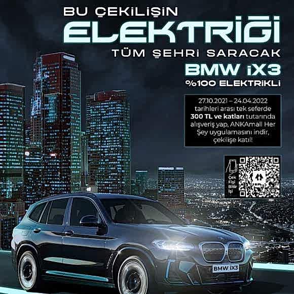BMW iX3 %100 Elektrikli Otomobil Çekilişi!